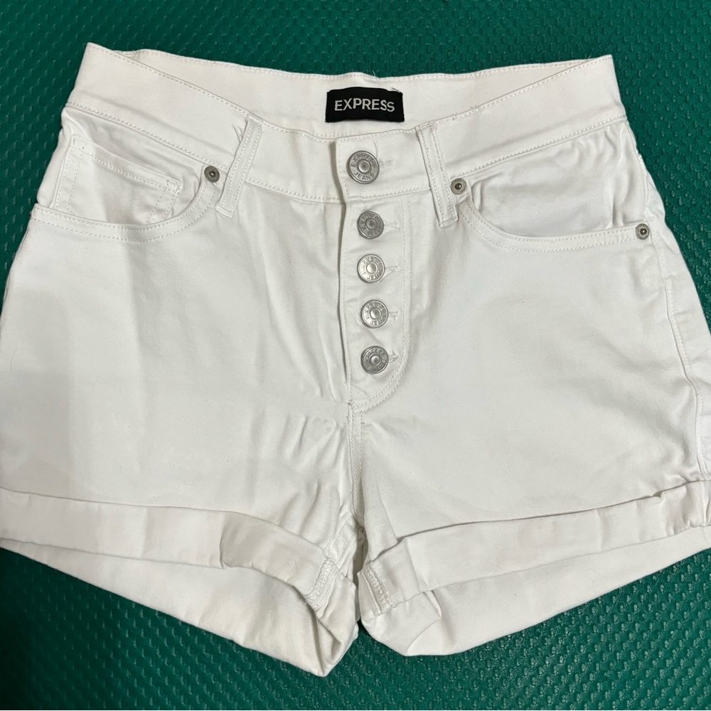 Express Button Up Shorts - Picture 2 of 11